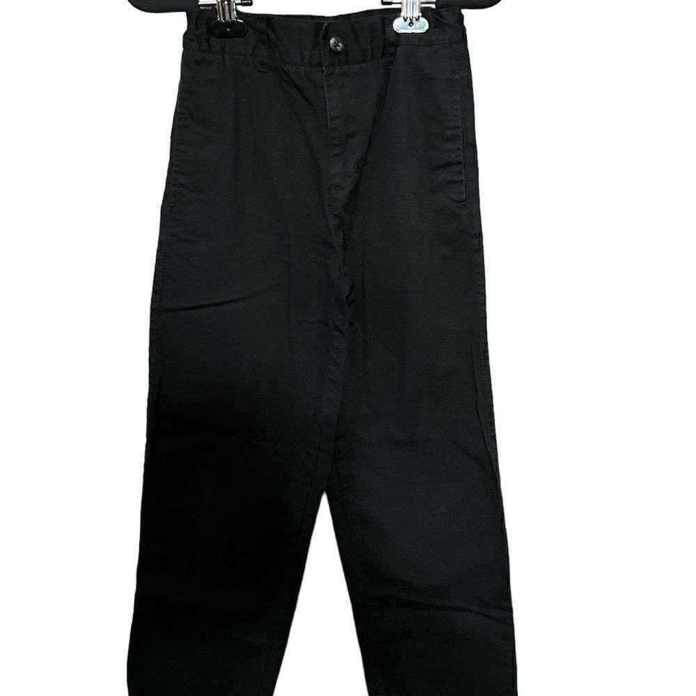 Kitestrings youth boys size 10 adjustable waist black dress pants.